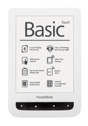 Czytnik ebooków PocketBook 624 Basic Touch Biały - dotyk