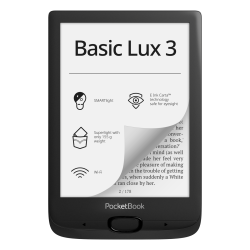 Czytnik ebooków PocketBook Basic Lux 3 (617) w kolorze czarnym