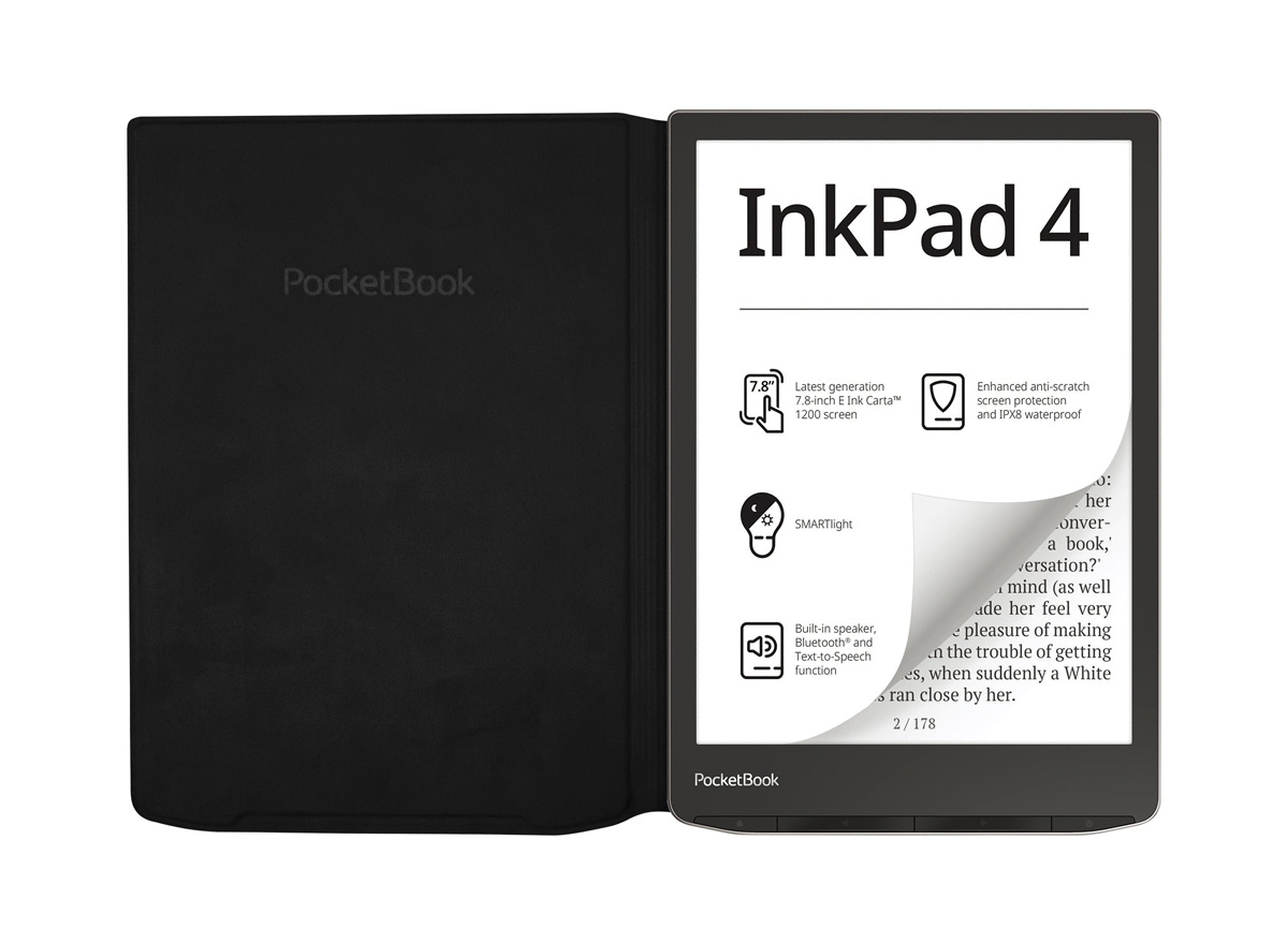 Etui Flip do PocketBook InkPad 4 - 7,8'' w kolorze czarnym -pocketbook ...