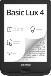Czytnik ebooków PocketBook Basic Lux 4 w kolorze czarnym